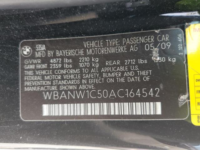 Photo 10 from auction – 2010 BMW 535 I with VIN WBANW1C50AC164542