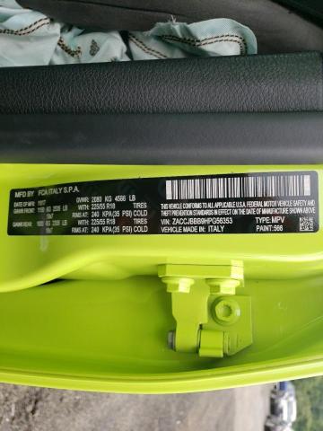 Photo 10 from auction – 2017 JEEP RENEGADE L with VIN ZACCJBBB9HPG56353