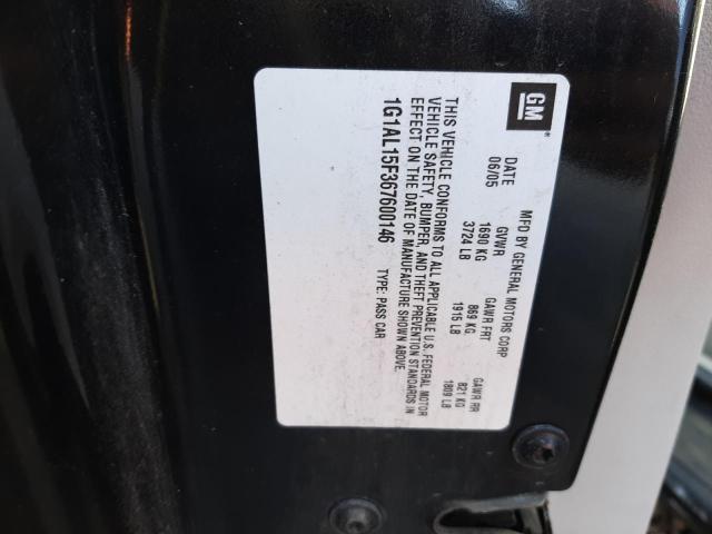 Photo 10 from auction – 2006 CHEVROLET COBALT with VIN 1G1AL15F367600146