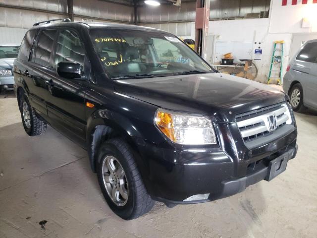 HONDA PILOT EX 2006 with VIN 2HKYF185X6H555797 - Photo from auction
