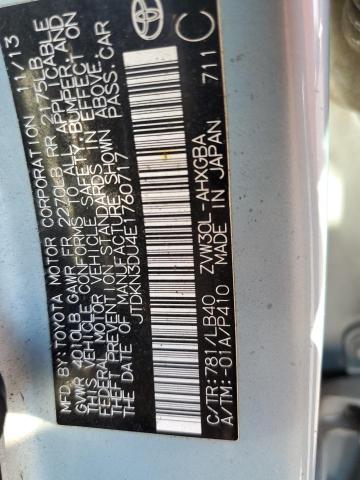 Photo 10 from auction – 2014 TOYOTA PRIUS with VIN JTDKN3DU4E1760717