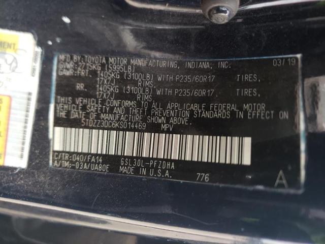 Photo 10 from auction – 2019 TOYOTA SIENNA with VIN 5TDZZ3DC6KS014469