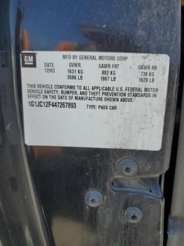 Photo 10 from auction – 2004 CHEVROLET CAVALIER with VIN 1G1JC12F447267893