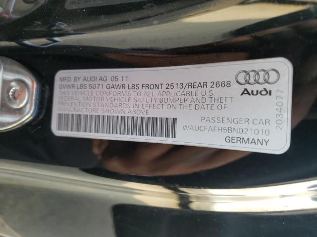 Photo 10 from auction – 2011 AUDI A5 PREMIUM with VIN WAUCFAFH5BN021010