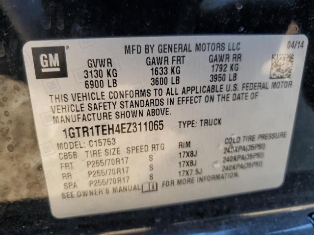 Photo 10 from auction – 2014 GMC SIERRA C15 with VIN 1GTR1TEH4EZ311065