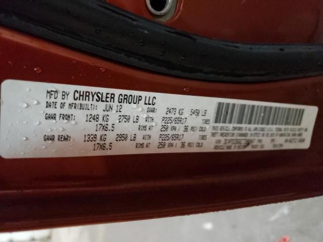 Photo 10 from auction – 2012 DODGE JOURNEY SX with VIN 3C4PDCBG6CT390947