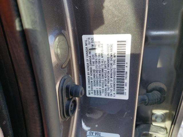 Photo 10 from auction – 2015 HONDA CR-V LX with VIN 2HKRM3H35FH500310