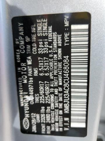 Photo 10 from auction – 2012 HYUNDAI TUCSON GLS with VIN KM8JU3AC8CU468084