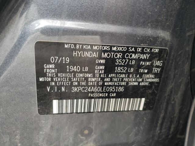Photo 10 from auction – 2020 HYUNDAI ACCENT SE with VIN 3KPC24A60LE095186
