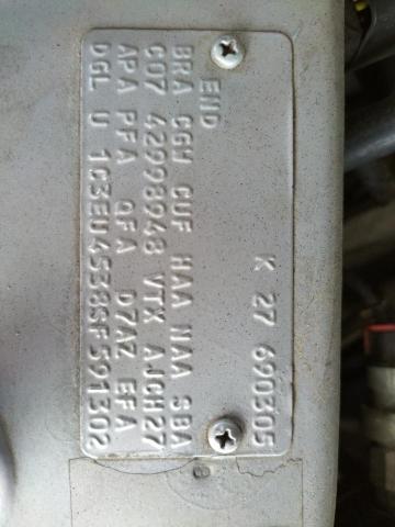 Photo 10 from auction – 1995 CHRYSLER LEBARON GT with VIN 1C3EU4538SF591302