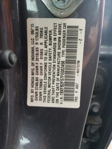 Photo 10 from auction – 2015 HONDA CIVIC LX with VIN 19XFB2F57FE082456