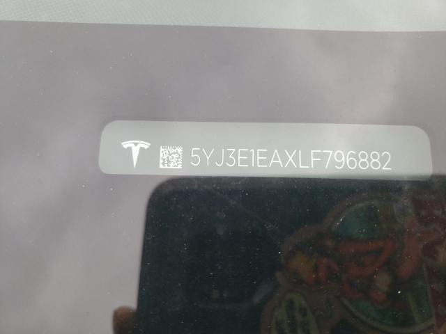Photo 10 from auction – 2020 TESLA MODEL 3 with VIN 5YJ3E1EAXLF796882