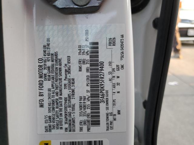 Photo 10 from auction – 2015 FORD FUSION TIT with VIN 3FA6P0K95FR279400