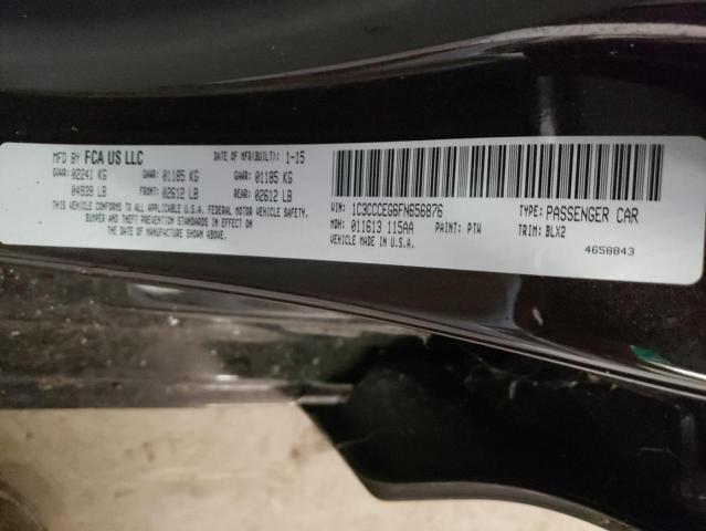 Photo 10 from auction – 2015 CHRYSLER 200 C with VIN 1C3CCCEG6FN656876
