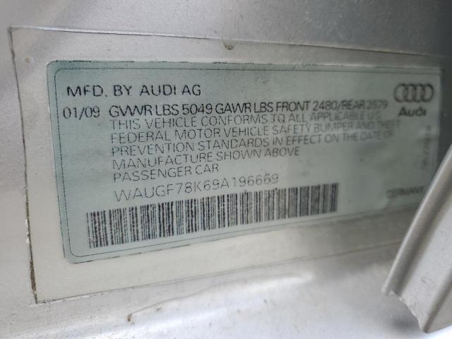 Photo 10 from auction – 2009 AUDI A4 PREMIUM with VIN WAUGF78K69A196669