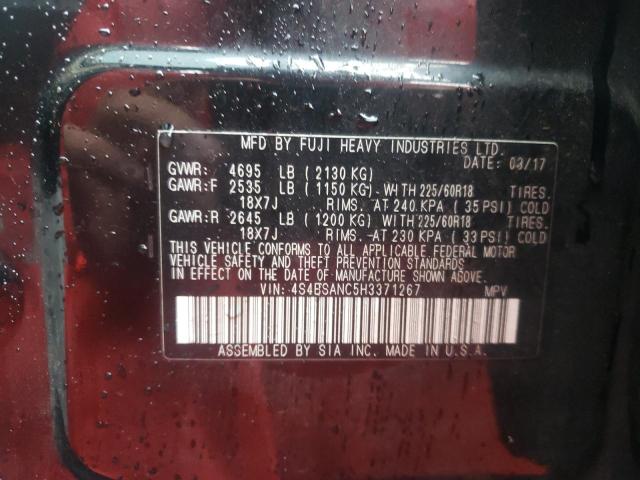 Снимка 10 от търг – 2017 SUBARU OUTBACK 2. с VIN 4S4BSANC5H3371267