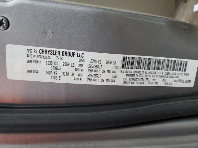 Photo 10 from auction – 2014 DODGE GRAND CARA with VIN 2C4RDGCG4ER417521