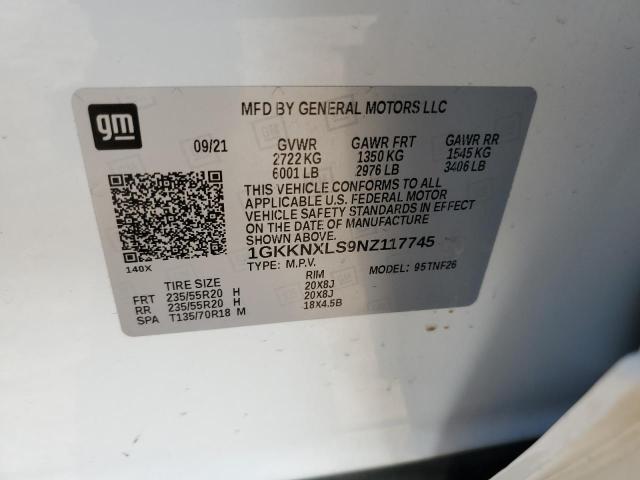 Photo 10 from auction – 2022 GMC ACADIA DEN with VIN 1GKKNXLS9NZ117745