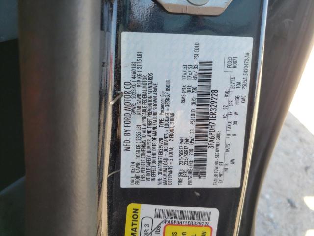 Photo 10 from auction – 2014 FORD FUSION with VIN 3FA6P0H71ER329228