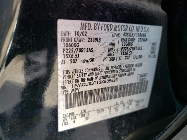 Photo 10 from auction – 2003 FORD ESCAPE XLT with VIN 1FMCU03113KB09528