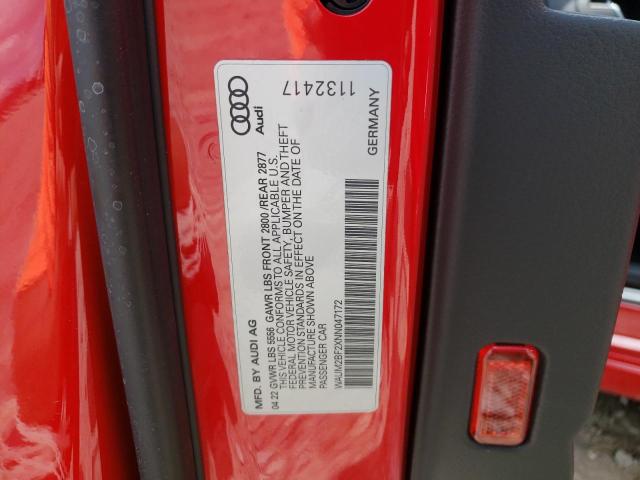 Photo 10 from auction – 2022 AUDI A6 PRESTIG with VIN WAUM2BF2XNN047172