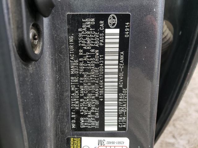 Photo 10 from auction – 2007 TOYOTA CAMRY CE with VIN 4T1BE46K17U004311