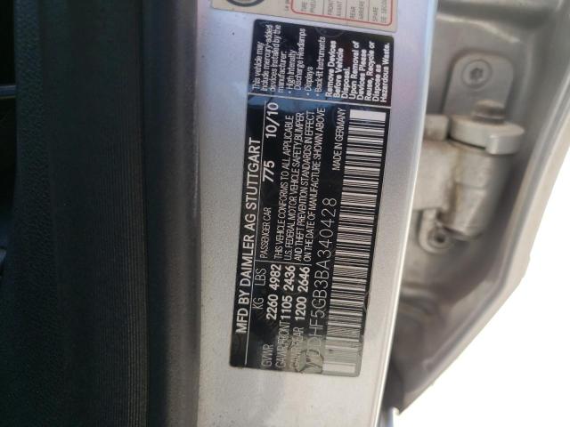 Photo 10 from auction – 2011 MERCEDES-BENZ E 350 with VIN WDDHF5GB3BA340428