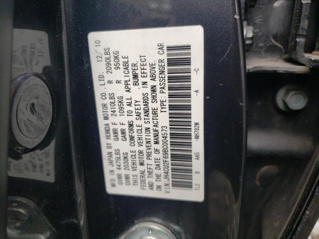 Photo 10 from auction – 2011 ACURA TSX with VIN JH4CU2F69BC004573