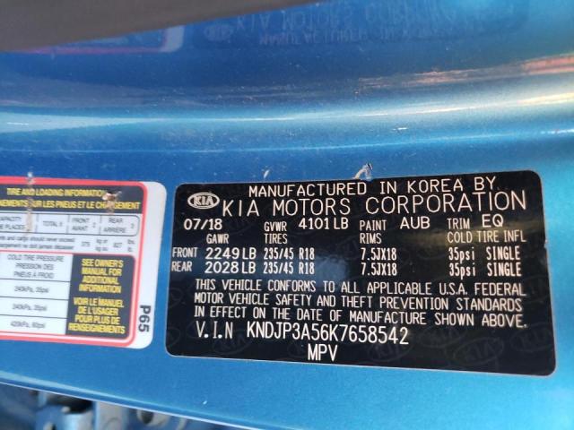 Photo 10 from auction – 2019 KIA SOUL + with VIN KNDJP3A56K7658542
