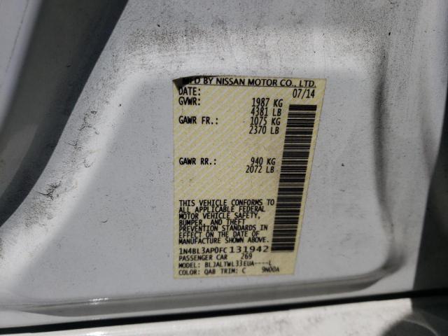 Photo 10 from auction – 2015 NISSAN ALTIMA 3.5 with VIN 1N4BL3AP0FC131942