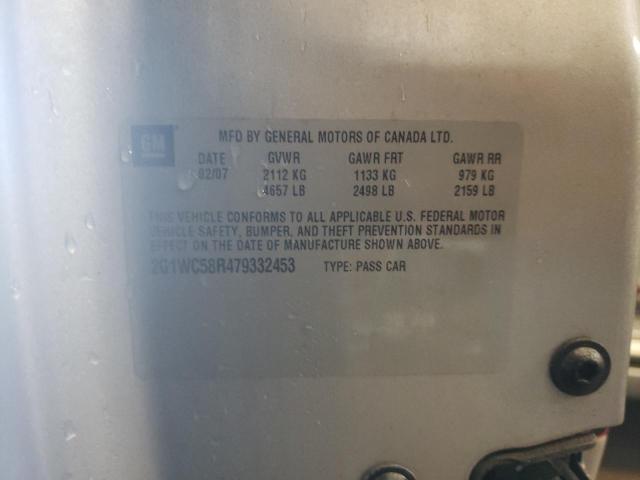 Photo 10 from auction – 2007 CHEVROLET IMPALA LT with VIN 2G1WC58R479332453
