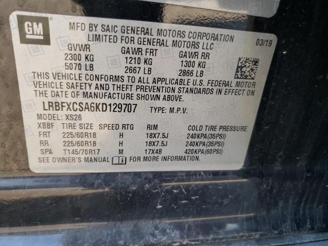 Photo 10 from auction – 2019 BUICK ENVISION E with VIN LRBFXCSA6KD129707