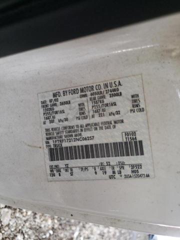 Photo 10 from auction – 2002 FORD F150 with VIN 1FTRF17212NC06257