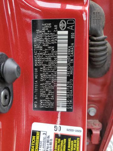 Photo 10 from auction – 2016 TOYOTA COROLLA L with VIN 2T1BURHE1GC606540