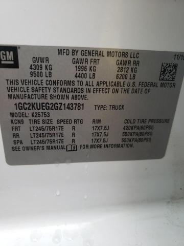 Photo 10 from auction – 2016 CHEVROLET SILVERADO with VIN 1GC2KUEG2GZ143781