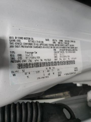 Photo 10 from auction – 2016 FORD FOCUS SE with VIN 1FADP3F24GL386766