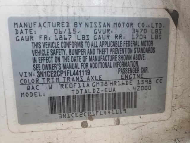 Photo 10 from auction – 2015 NISSAN VERSA NOTE with VIN 3N1CE2CP1FL441119