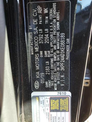 Photo 10 from auction – 2019 KIA FORTE FE with VIN 3KPF24AD1KE088189