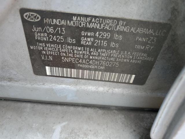 Photo 10 from auction – 2013 HYUNDAI SONATA SE with VIN 5NPEC4AC4DH760275