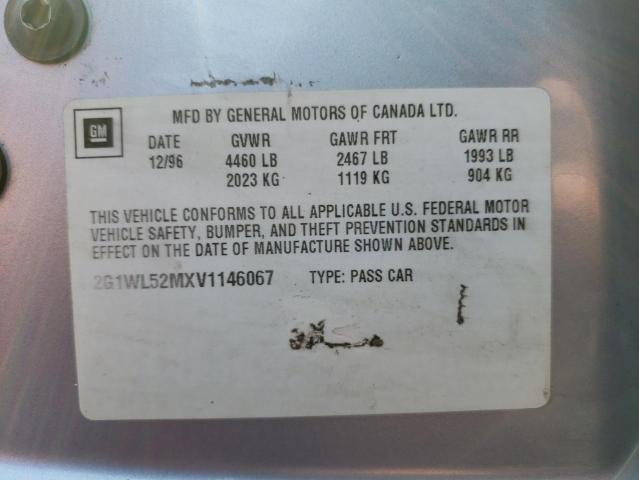 Photo 10 from auction – 1997 CHEVROLET LUMINA BAS with VIN 2G1WL52MXV1146067