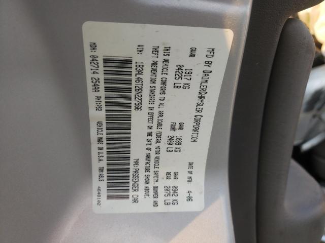 Photo 10 from auction – 2006 DODGE STRATUS SX with VIN 1B3AL46T26N227966