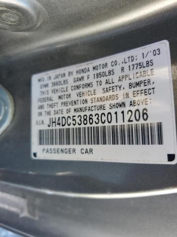 Photo 10 from auction – 2003 ACURA RSX with VIN JH4DC53863C011206