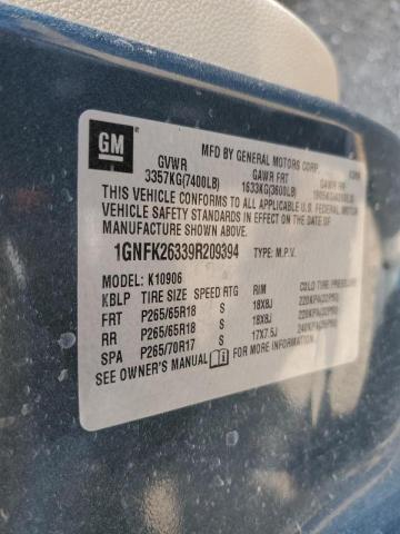 Photo 10 from auction – 2009 CHEVROLET SUBURBAN with VIN 1GNFK26339R209394
