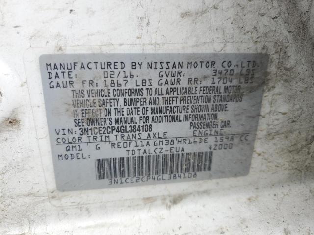 Photo 10 from auction – 2016 NISSAN VERSA NOTE with VIN 3N1CE2CP4GL384108