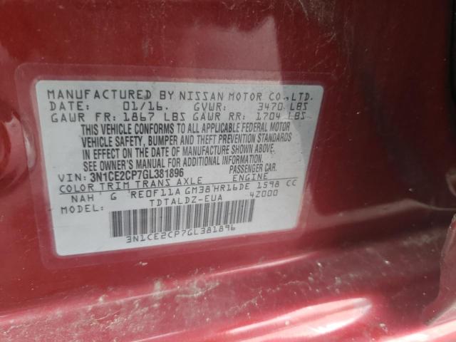 Photo 10 from auction – 2016 NISSAN VERSA NOTE with VIN 3N1CE2CP7GL381896