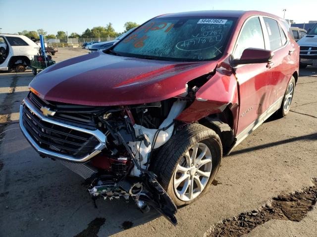 Photo 2 from auction – 2021 CHEVROLET EQUINOX LT with VIN 3GNAXUEV6ML340782