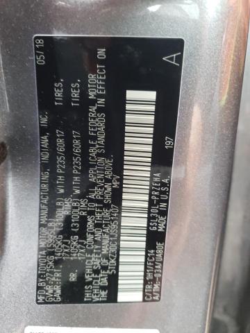 Photo 10 from auction – 2018 TOYOTA SIENNA LE with VIN 5TDKZ3DC1JS951407