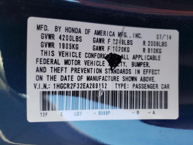 Photo 10 from auction – 2014 HONDA ACCORD LX with VIN 1HGCR2F32EA269152