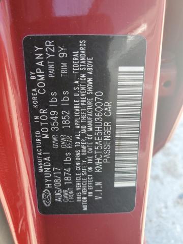 Photo 10 from auction – 2017 HYUNDAI ACCENT SE with VIN KMHCT5AE5HU360070