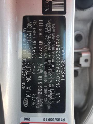 Photo 10 from auction – 2013 KIA RIO with VIN KNADN5A39D6284740